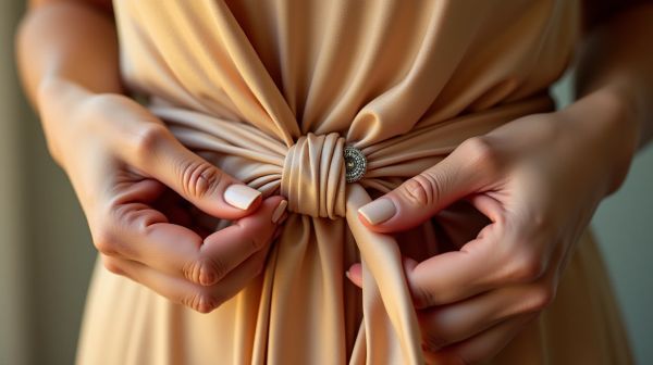 L'élégance à l'état pur avec une ceinture à nouer