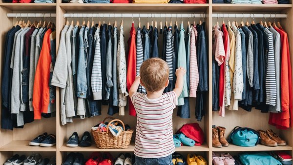 Faire le tri dans la garde-robe de vos enfants : quand et comment ?